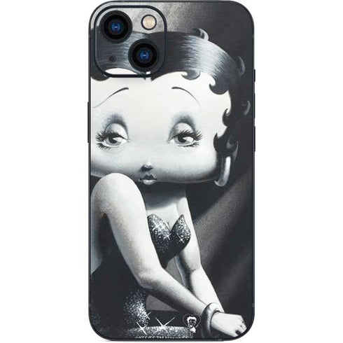 Betty Boop Black and White iPhone 14 Plus Skin